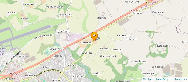 localisation de l'entreprise INDIVISION TREBAOL CHARRETEUR  GUIPAVAS