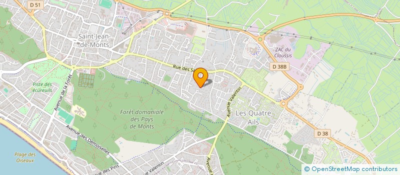 localisation de l'entreprise INDIVISION TREGOUET LEBRIZANT GICQUEL à SAINT-JEAN-DE-MONTS