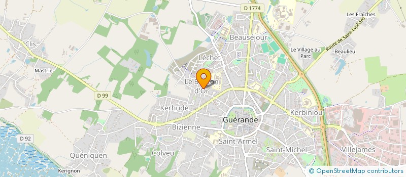 localisation de l'entreprise INDIVISION TREHUDIC GROISARD  GUERANDE