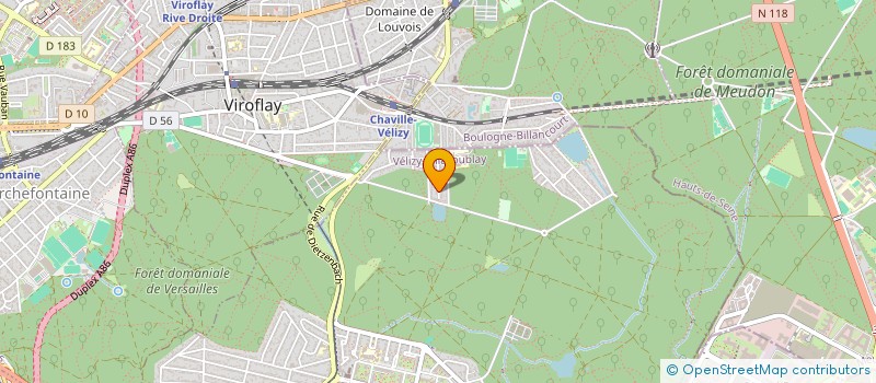 localisation de l'entreprise INDIVISION TREILLARD-FRUGIER  VELIZY-VILLACOUBLAY