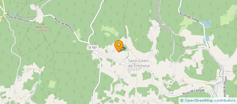 localisation de l'entreprise INDIVISION TREVET  ST MARTIN DES COMBES