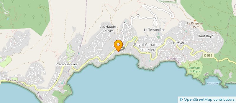 localisation de l'entreprise INDIVISION TRIAU ARNAULT BLONDEL à RAYOL-CANADEL-SUR-MER