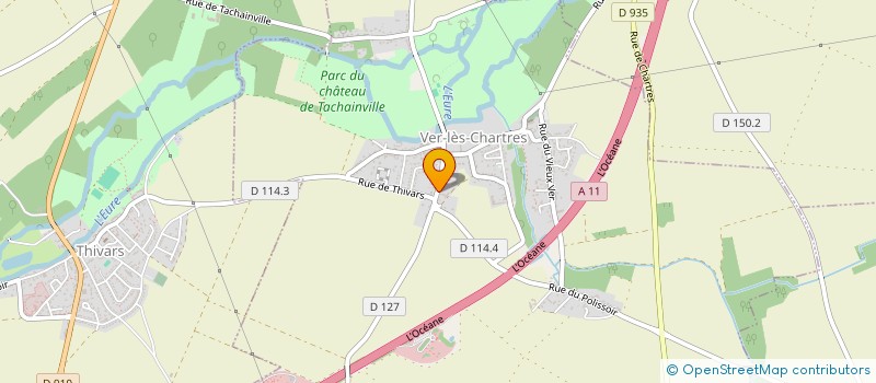 localisation de l'entreprise INDIVISION TRICHEUX à VER-LES-CHARTRES
