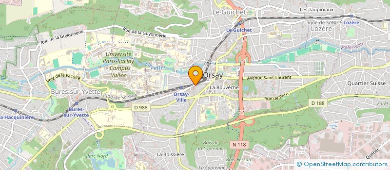 localisation de l'entreprise INDIVISION TRINH TEP  ORSAY