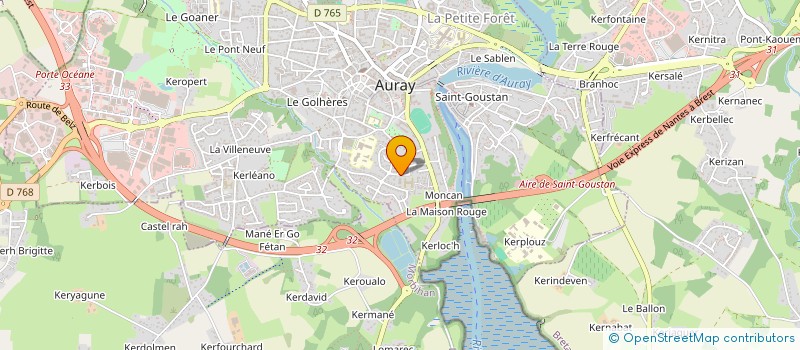 localisation de l'entreprise INDIVISION TROADEC-ROBICHET à AURAY