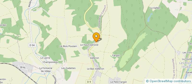 localisation de l'entreprise INDIVISION TROHA PERONNET  FONTAINE-LES-COTEAUX