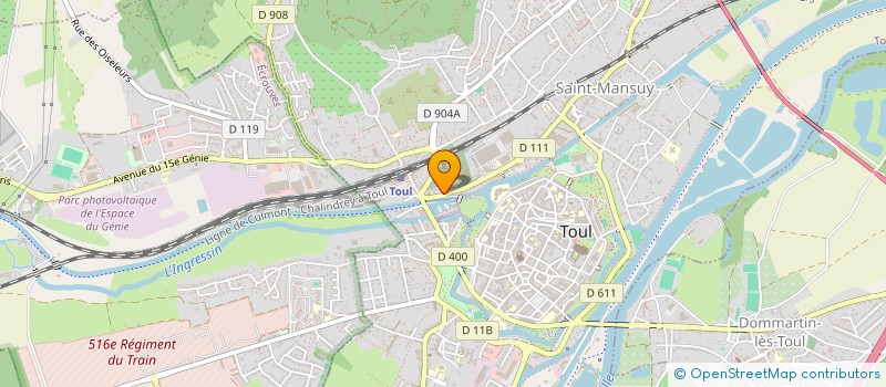 localisation de l'entreprise INDIVISION TROUSSEY EMMANUEL-VICTOR-EMMA  TOUL