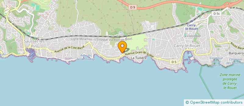 localisation de l'entreprise INDIVISION TRUCCANO  SAUSSET-LES-PINS