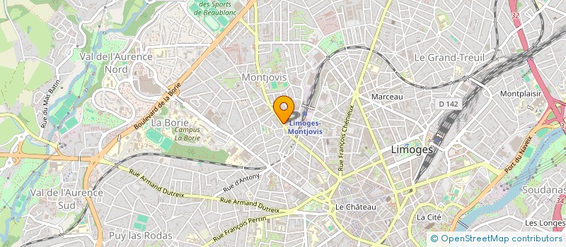 localisation de l'entreprise INDIVISION TRUCHASSOU ET GAUTHIER à LIMOGES
