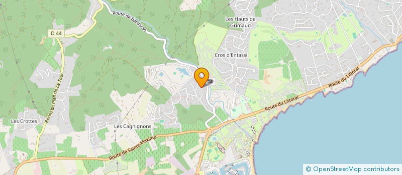 localisation de l'entreprise INDIVISION TRUCHOT ALEXANDRE ET MESSINA MIKAEL  GRIMAUD