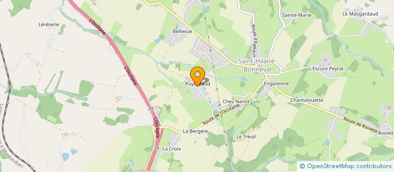 localisation de l'entreprise INDIVISION TULLET à SAINT-HILAIRE-BONNEVAL