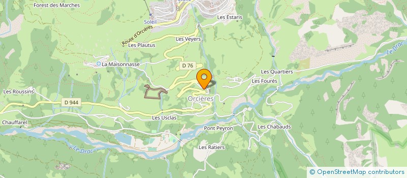 localisation de l'entreprise INDIVISION TURREL J. MLLE BARBARIT A. à ORCIERES