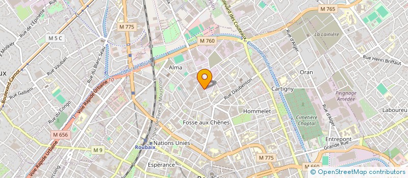 localisation de l'entreprise INDIVISION TYBIAN IMMOFLORE  ROUBAIX