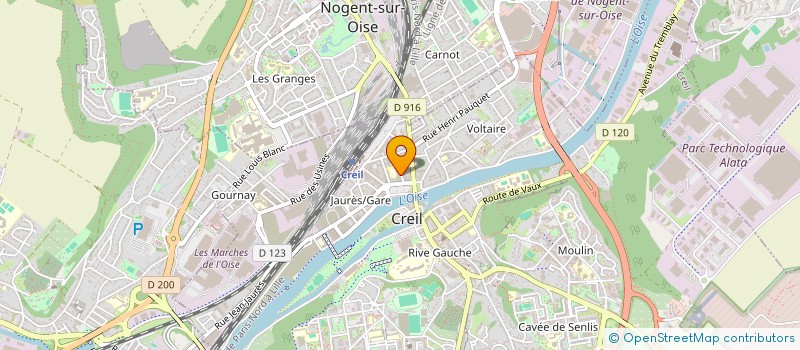 localisation de l'entreprise INDIVISION TYRAZIELO  CREIL