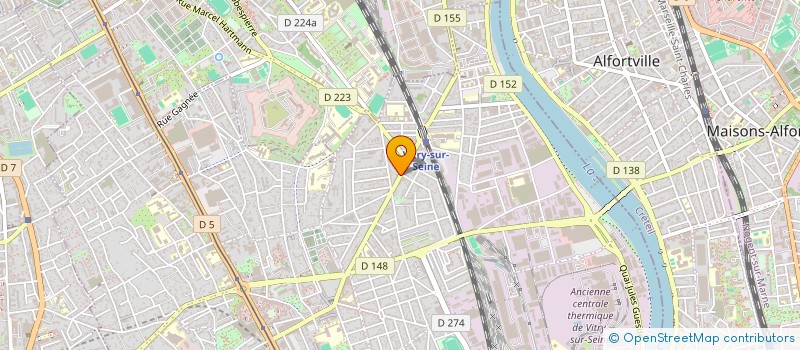 localisation de l'entreprise INDIVISION UNG CAROLINE ET GOGIBUS FLORIN  VITRY-SUR-SEINE