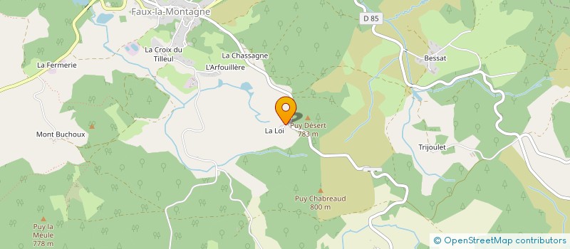 localisation de l'entreprise INDIVISION URBAIN à FAUX LA MONTAGNE
