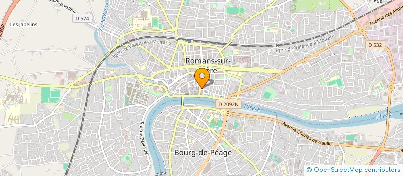 localisation de l'entreprise INDIVISION UZEL PEYSSON  ROMANS-SUR-ISERE