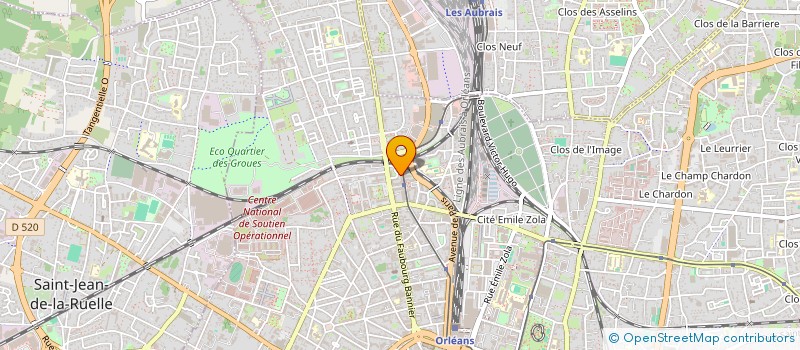 localisation de l'entreprise INDIVISION VAIDIE - PENOT  ORLEANS