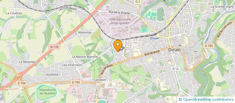 localisation de l'entreprise INDIVISION VAILLANT-BRIEUC  DINAN