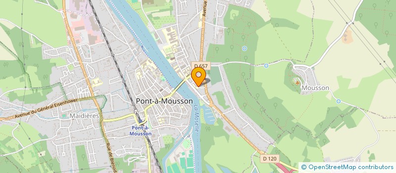 localisation de l'entreprise INDIVISION VAILLANT GENDRY  PONT-A-MOUSSON