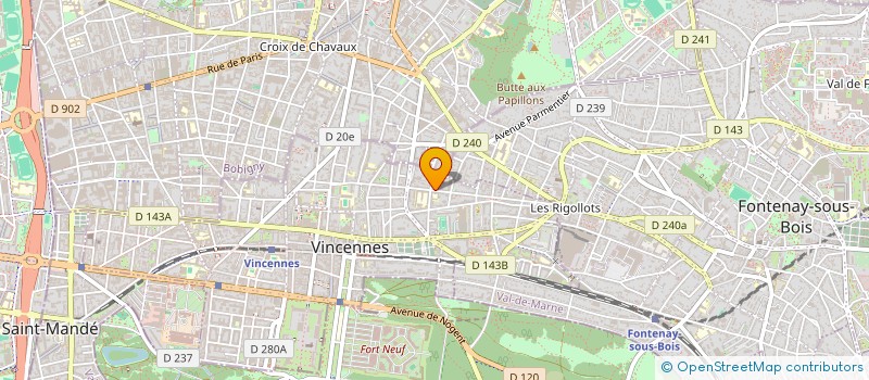 localisation de l'entreprise INDIVISION VALENSI à VINCENNES