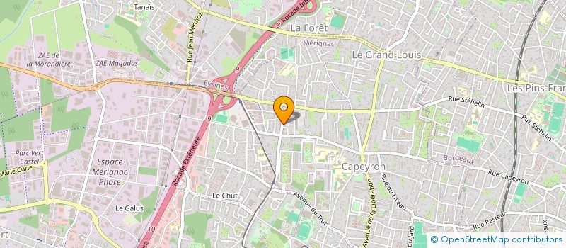 localisation de l'entreprise INDIVISION VALENTINE MOLLET DAMIEN MARTINEZ  MERIGNAC