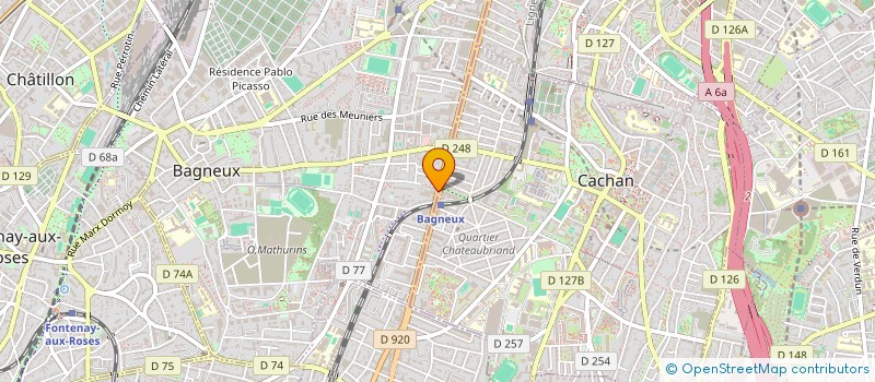 localisation de l'entreprise INDIVISION VALERE DE MEULENAERE ET MAUD CARRE à BAGNEUX