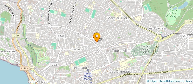 localisation de l'entreprise INDIVISION VALERIANE SERGENT ET MATTHIEU SERGENT  LE HAVRE