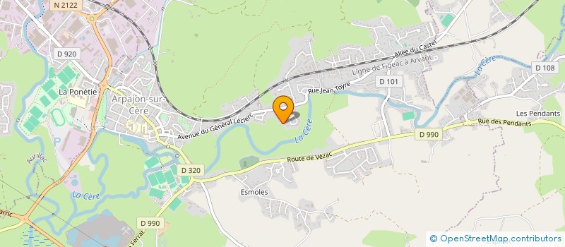 localisation de l'entreprise INDIVISION VALETTE à ARPAJON-SUR-CERE