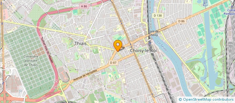 localisation de l'entreprise INDIVISION VALLERAND CHANAS à CHOISY-LE-ROI