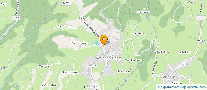 localisation de l'entreprise INDIVISION VALLOIRE  ROZIER-EN-DONZY