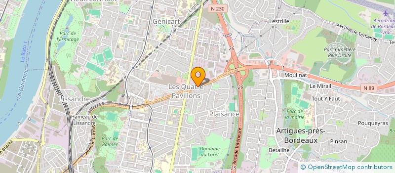 localisation de l'entreprise INDIVISION VAN DER SCHUEREN  LORMONT