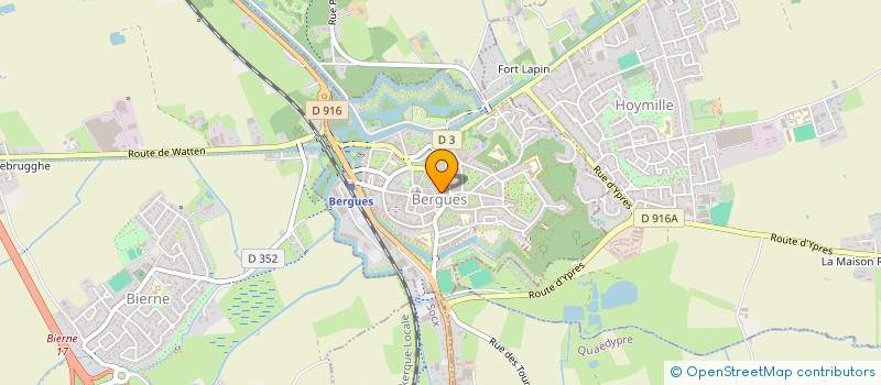 localisation de l'entreprise INDIVISION VANCAYEZEELE JEANNINE EPOUSE LACROIX  BERGUES