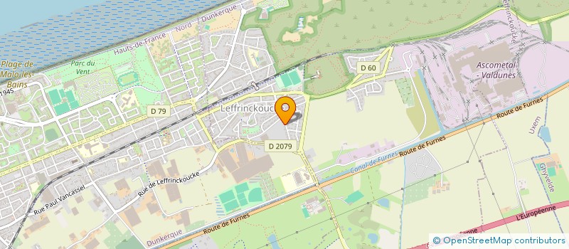 localisation de l'entreprise INDIVISION VANDAELE  LEFFRINCKOUCKE