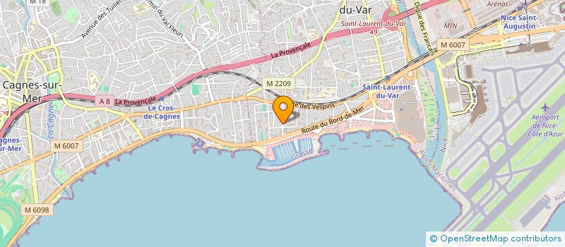 localisation de l'entreprise INDIVISION VANDELLE / FOTI à SAINT-LAURENT-DU-VAR