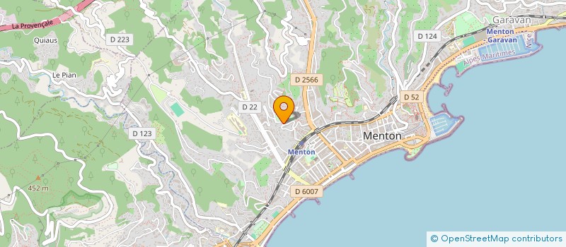 localisation de l'entreprise INDIVISION VANHUMBEECK  MENTON