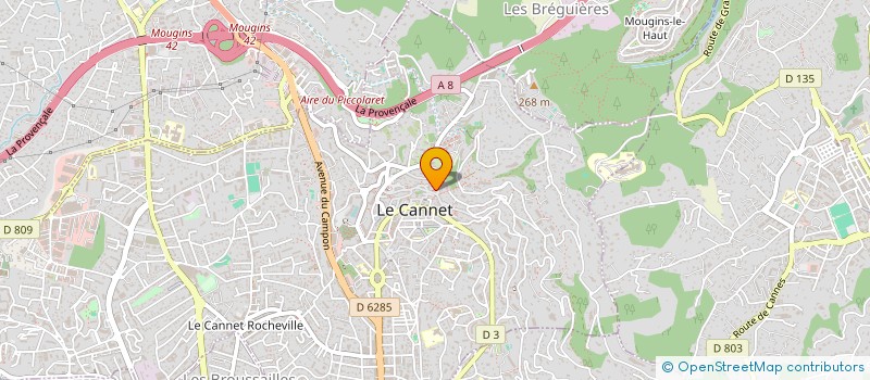 localisation de l'entreprise INDIVISION VANLERBERGHE à LE CANNET