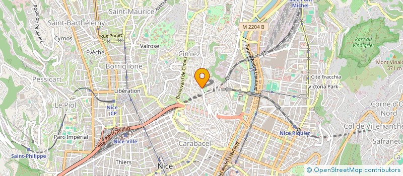 localisation de l'entreprise INDIVISION VANNOORENBERGHE MAKLARY  NICE