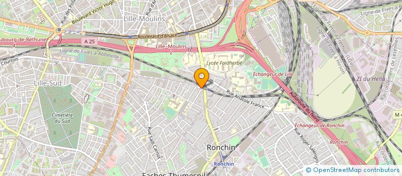 localisation de l'entreprise INDIVISION VANUFEL à LILLE