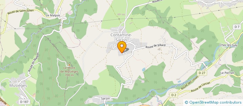 localisation de l'entreprise INDIVISION VAUBERT HARDOUIN  CONTAMINE-SARZIN