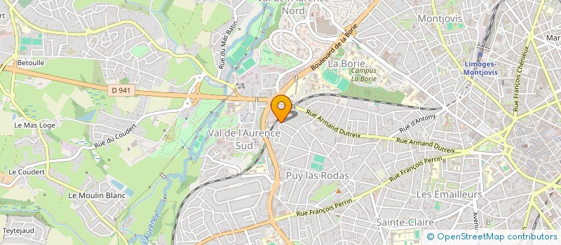 localisation de l'entreprise INDIVISION VEDERE JOFFRE  LIMOGES