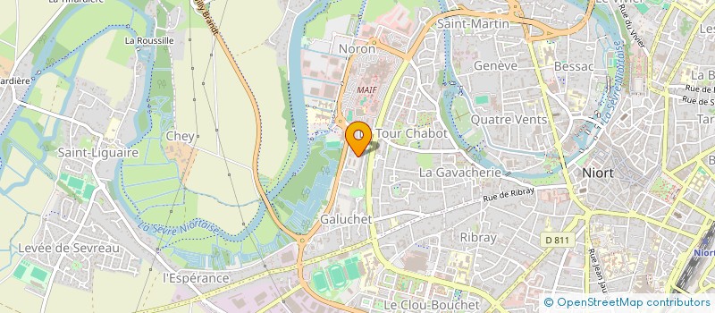 localisation de l'entreprise INDIVISION VERAT à NIORT