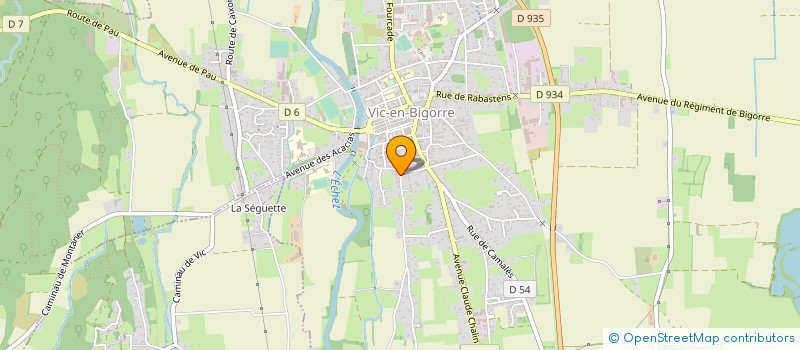 localisation de l'entreprise INDIVISION VERGES  VIC-EN-BIGORRE