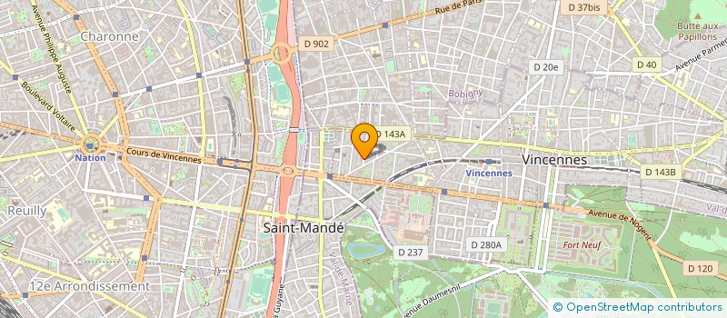 localisation de l'entreprise INDIVISION VERGNAUD à VINCENNES