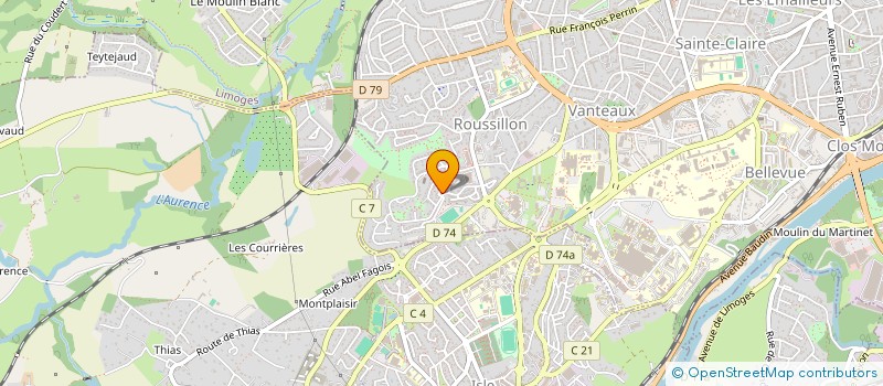 localisation de l'entreprise INDIVISION VERGNE à LIMOGES