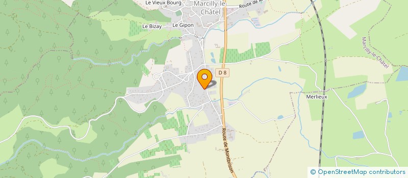 localisation de l'entreprise INDIVISION VERMOREL DAVID ET BERTHOLET NADEGE  MARCILLY-LE-CHATEL