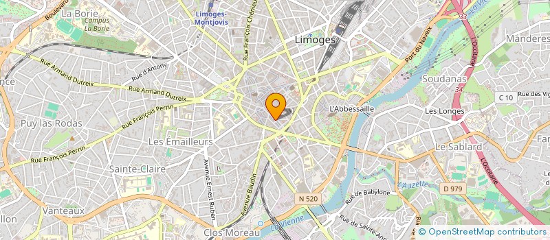 localisation de l'entreprise INDIVISION VERMUSE - BARGOIN à LIMOGES