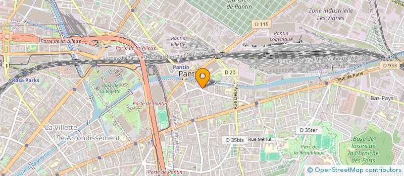 localisation de l'entreprise INDIVISION VERNA / VILLARREAL SOUBERVILLE  PANTIN