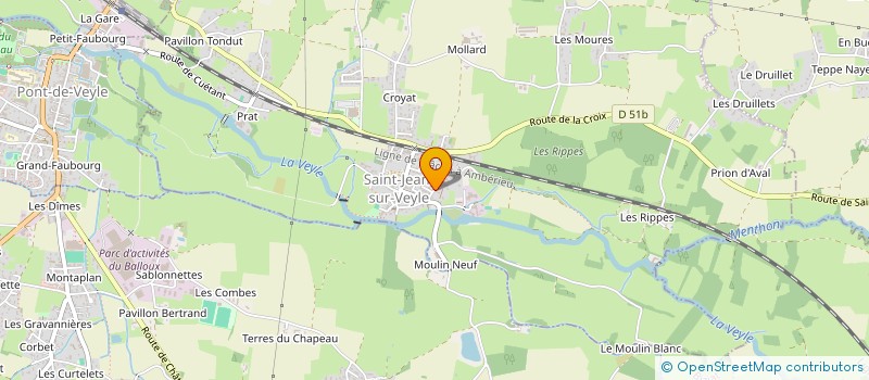 localisation de l'entreprise INDIVISION VERNE  SAINT-JEAN-SUR-VEYLE