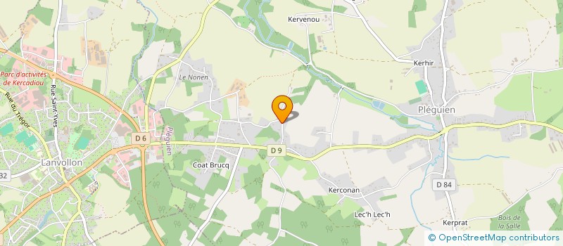 localisation de l'entreprise INDIVISION VERRIER  PLEGUIEN